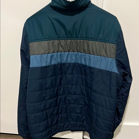Men's Blue Quilted Jacket - Picture 4 of 7